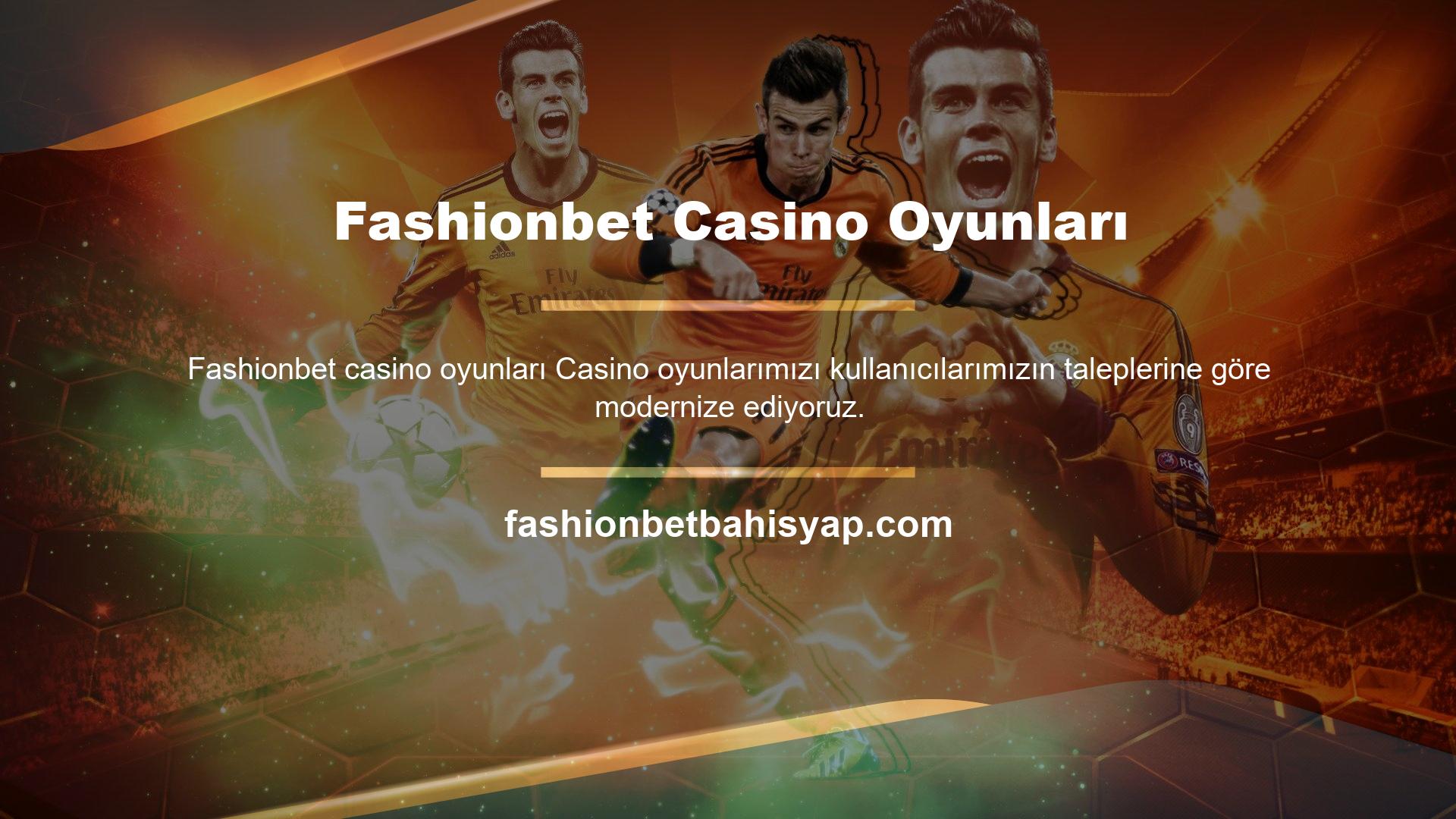 Bahis sitesi casino oyunları kullanıcılara en fazla seçeneği sunmaktadır